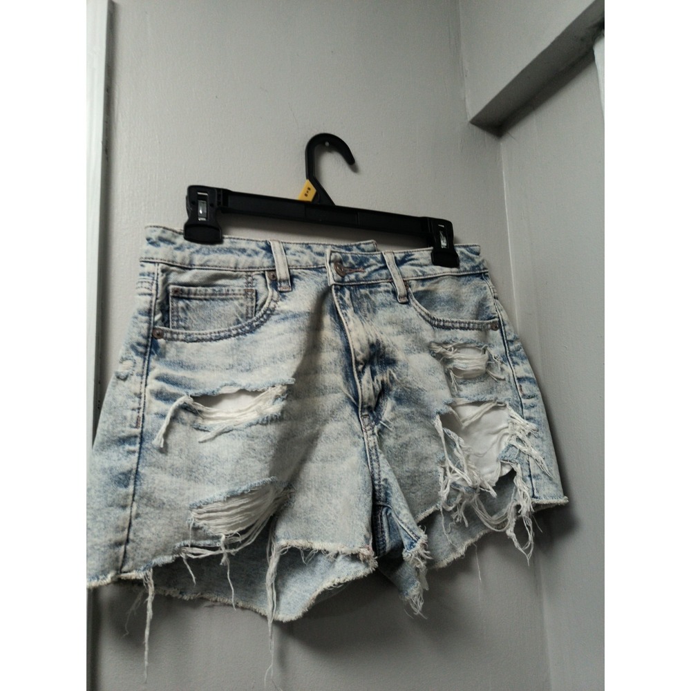 NWT American Eagle Strigid Super High Rise  6" Short Mom Shorts Denim  Size 6/28